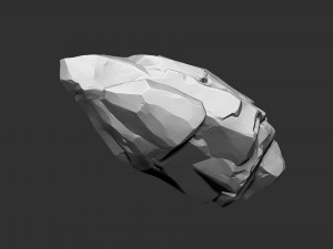 Mountain rock Zbrush sculpt Modello 3D