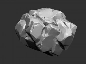 Mountain rock Zbrush sculpt Modello 3D
