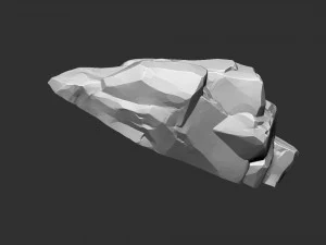 Mountain rock Zbrush sculpt 3D Model