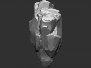 Mountain rock Zbrush sculpt Modello 3D