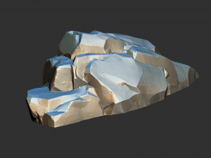 Mountain rock Zbrush sculpt Modello 3D