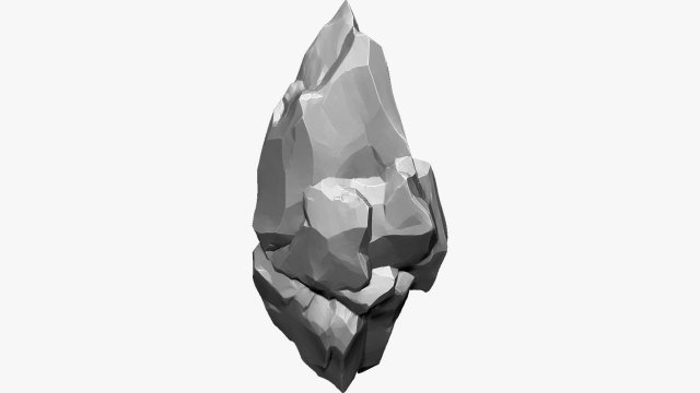 3D Suspended Mountain Zbrush sculpt 3D Модель .c4d .max .obj .3ds .fbx .stl .blend 