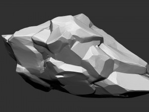 3D Suspended Mountain Zbrush sculpt 3D Модель