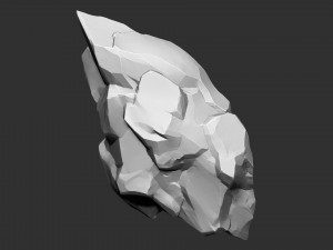 3D Suspended Mountain Zbrush sculpt 3D Модель