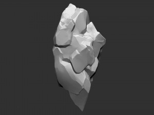 3D Suspended Mountain Zbrush sculpt 3D Модель