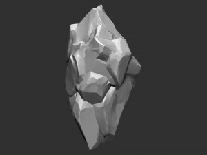 3D Suspended Mountain Zbrush sculpt 3D Модель