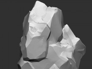 3D Suspended Mountain Zbrush sculpt 3D Модель