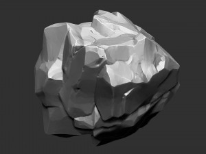 3D Suspended Mountain Zbrush sculpt 3D Модель