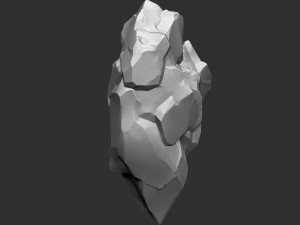 3D Suspended Mountain Zbrush sculpt 3D Модель