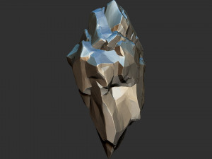3D Suspended Mountain Zbrush sculpt 3D Модель