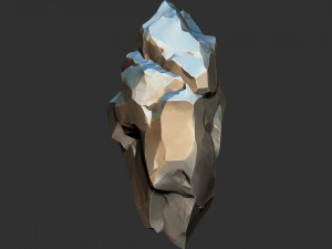 3D Suspended Mountain Zbrush sculpt 3D Модель