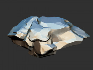 3D Suspended Mountain Zbrush sculpt 3D Модель