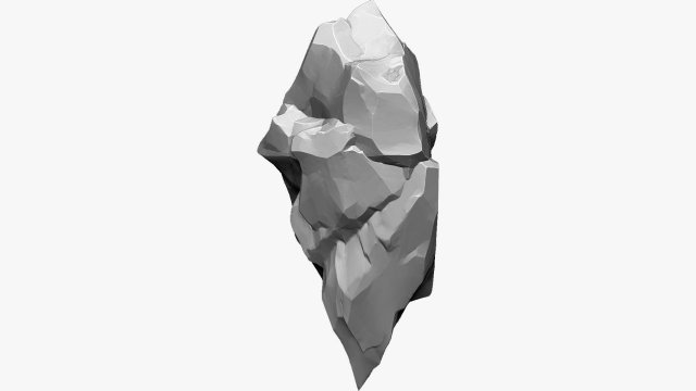 3D Suspended Mountain Zbrush sculpt 3D Model .c4d .max .obj .3ds .fbx .stl .blend 