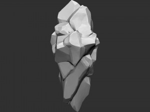 3D Suspended Mountain Zbrush sculpt 3D Model