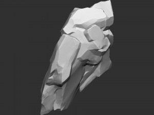 3D Suspended Mountain Zbrush sculpt 3D Model