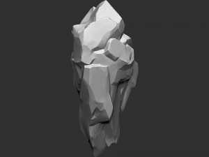 3D Suspended Mountain Zbrush sculpt 3D Model