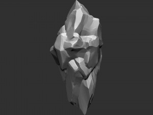 3D Suspended Mountain Zbrush sculpt 3D Model