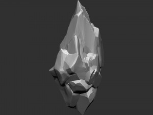 3D Suspended Mountain Zbrush sculpt 3D Model