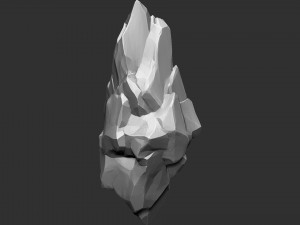 3D Suspended Mountain Zbrush sculpt 3D Model