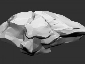 3D Suspended Mountain Zbrush sculpt 3D Model