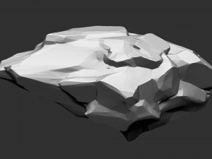 3D Suspended Mountain Zbrush sculpt 3D Model
