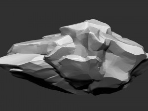 3D Suspended Mountain Zbrush sculpt 3D Model