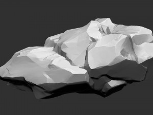 3D Suspended Mountain Zbrush sculpt 3D Model