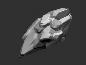 3D Suspended Mountain Zbrush sculpt 3D Model