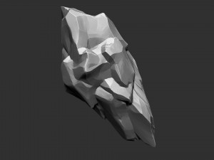 3D Suspended Mountain Zbrush sculpt 3D Model