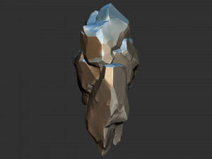 3D Suspended Mountain Zbrush sculpt 3D Model