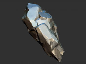 3D Suspended Mountain Zbrush sculpt 3D Model