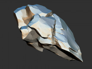 3D Suspended Mountain Zbrush sculpt 3D Model