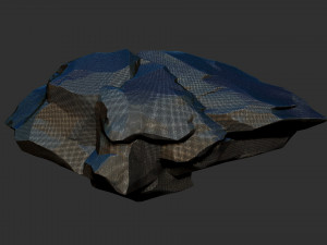 3D Suspended Mountain Zbrush sculpt 3D Model