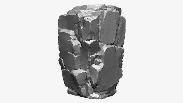 Mountain rock Zbrush sculpt Modèle 3D .c4d .max .obj .3ds .fbx .stl .blend 