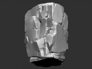 Mountain rock Zbrush sculpt Modèle 3D