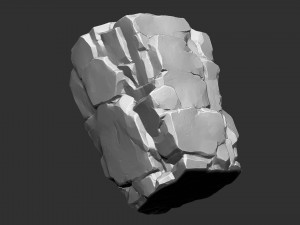 Mountain rock Zbrush sculpt Modèle 3D