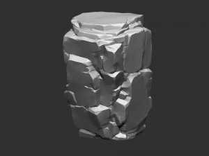 Mountain rock Zbrush sculpt Modèle 3D