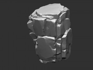Mountain rock Zbrush sculpt Modèle 3D