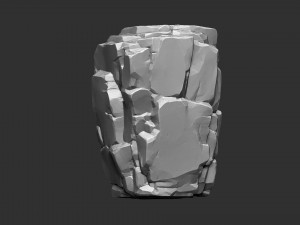 Mountain rock Zbrush sculpt Modèle 3D