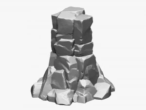 Escultura Zbrush de rocha de montanha Modelo 3D Modelo 3D