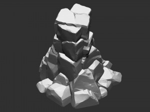 3D Mountain rock Zbrush sculpt 3D 模型