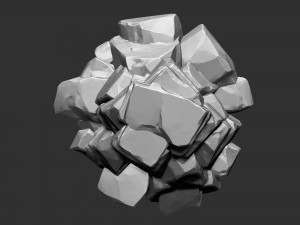 3D Mountain rock Zbrush sculpt 3D 模型