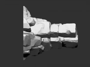 3D Mountain rock Zbrush sculpt 3D Model