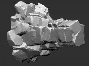 3D Mountain rock Zbrush sculpt 3D 模型