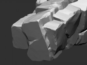 3D Mountain rock Zbrush sculpt 3D 模型