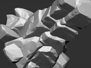 3D Mountain rock Zbrush sculpt 3D 模型