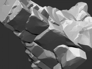 3D Mountain rock Zbrush sculpt 3D 模型