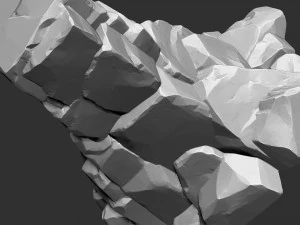 3D Mountain rock Zbrush sculpt 3D Model