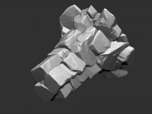 3D Mountain rock Zbrush sculpt 3D 模型
