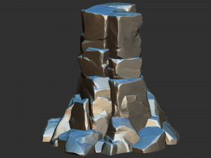 3D Mountain rock Zbrush sculpt 3D 模型